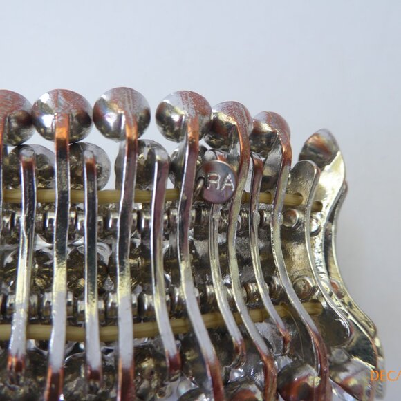 7 Row, Bezel Set Crystal Bracelet - Picture 3 of 7